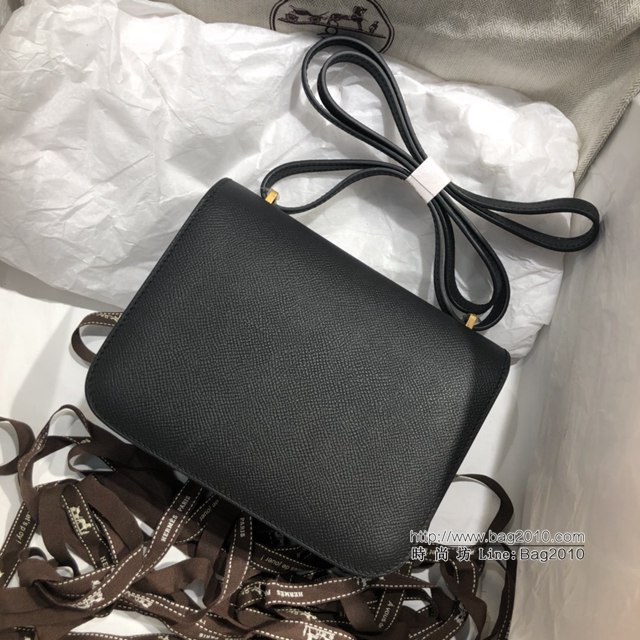 Hermes空姐包 愛馬仕Constance半手工19cm Epsom掌紋小牛進口皮 Hermes單肩斜挎包  tdh2113